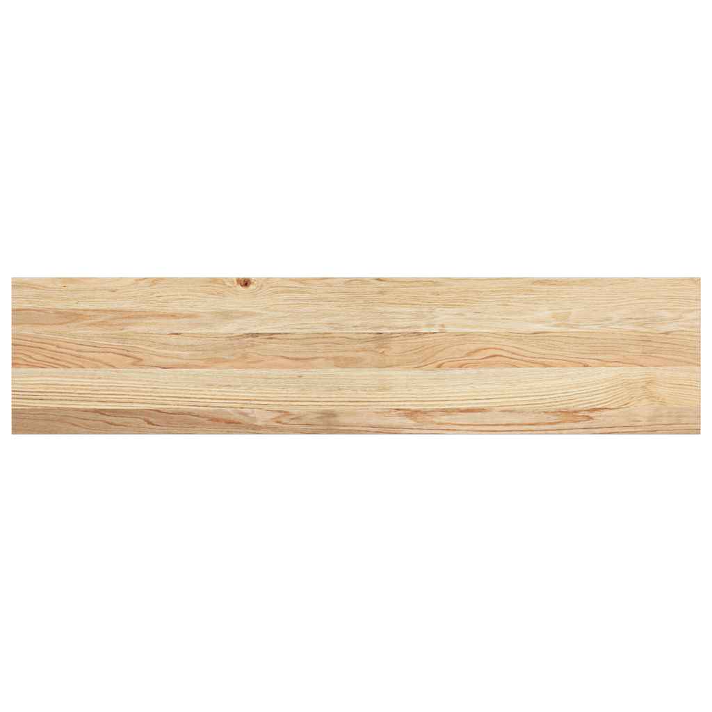 trappemåtter 12 stk ubehandlet 110x30x2 cm massivt egetræ