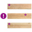 trappemåtter 16 stk ubehandlet 110x25x2 cm massivt egetræ