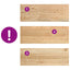 trappemåtter 20 stk ubehandlet 70x25x2 cm massivt egetræ