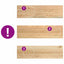 trappemåtter 20 stk ubehandlet 90x30x2 cm massivt egetræ