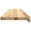 trappemåtter 20 stk ubehandlet 100x30x2 cm massivt egetræ