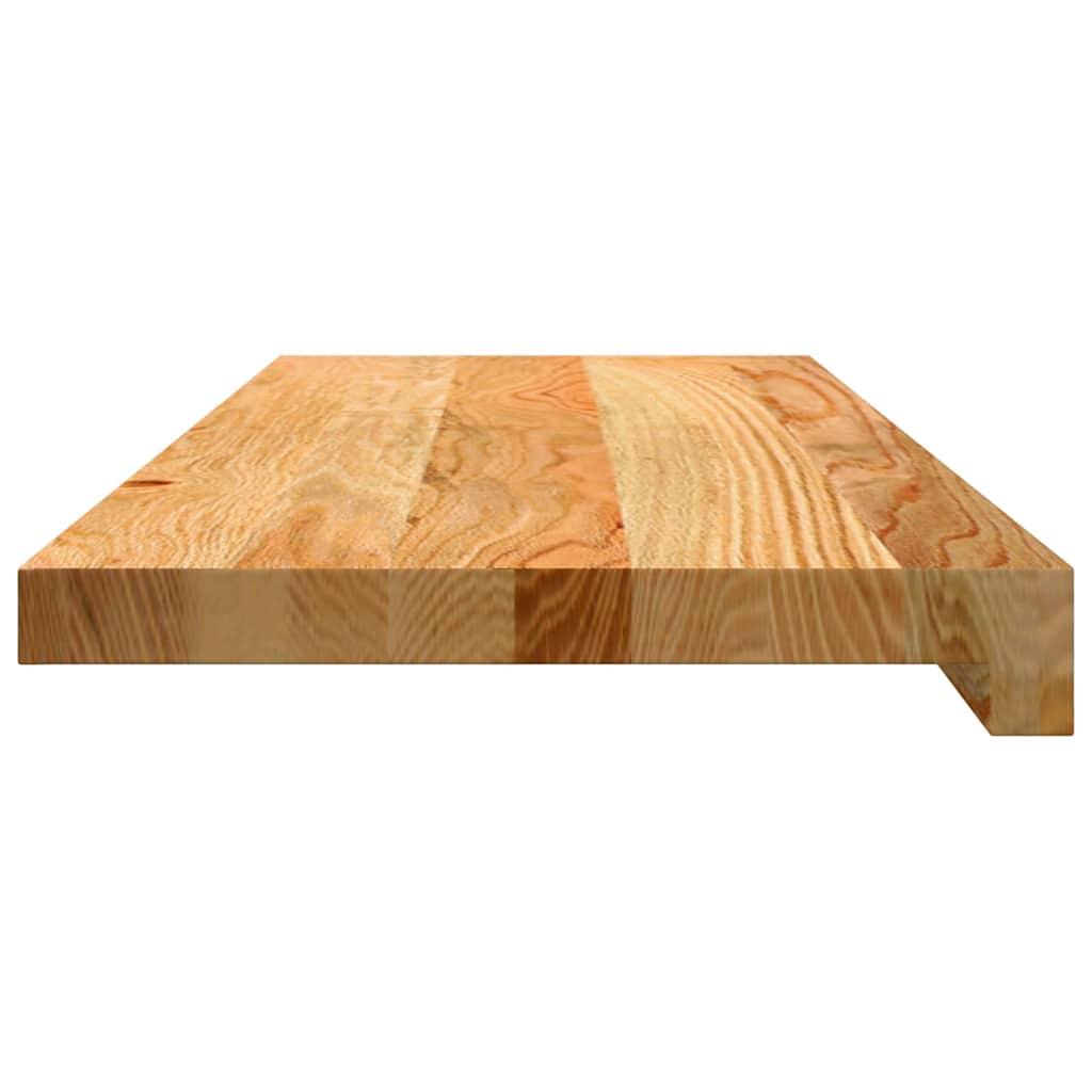 trappemåtter 4 stk lysebrun 70x25x2 cm massivt egetræ