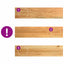 trappemåtter 4 stk lysebrun 110x25x2 cm massivt egetræ