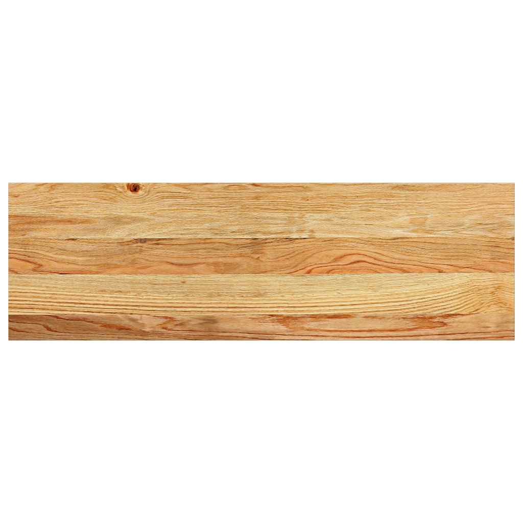 trappemåtter 16 stk. lysebrun 80x25x2 cm massivt egetræ