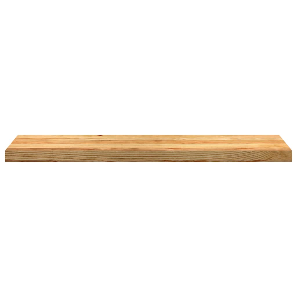 trappemåtter 16 stk. lysebrun 100x25x2 cm massivt egetræ