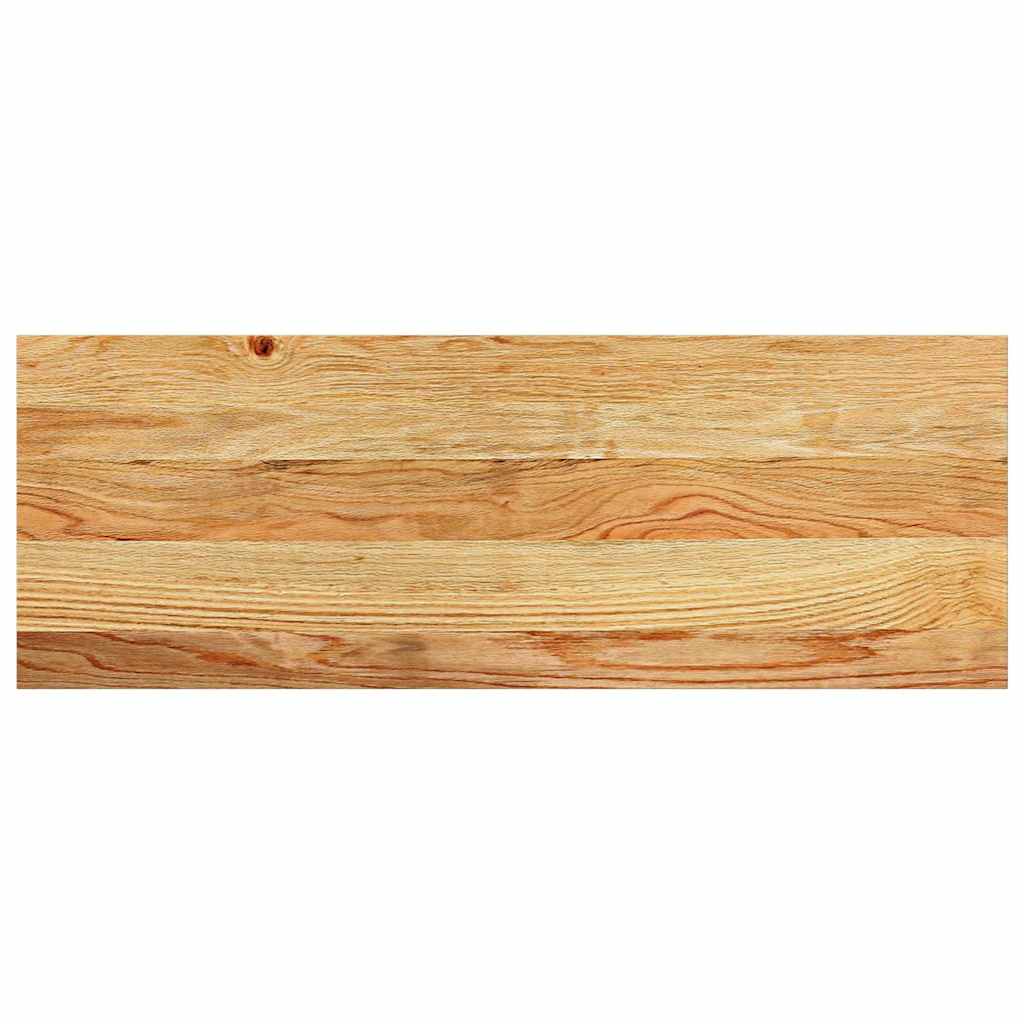 trappemåtter 16 stk. lysebrun 70x30x2 cm massivt egetræ