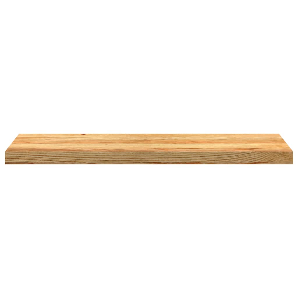 trappemåtter 16 stk. lysebrun 90x30x2 cm massivt egetræ