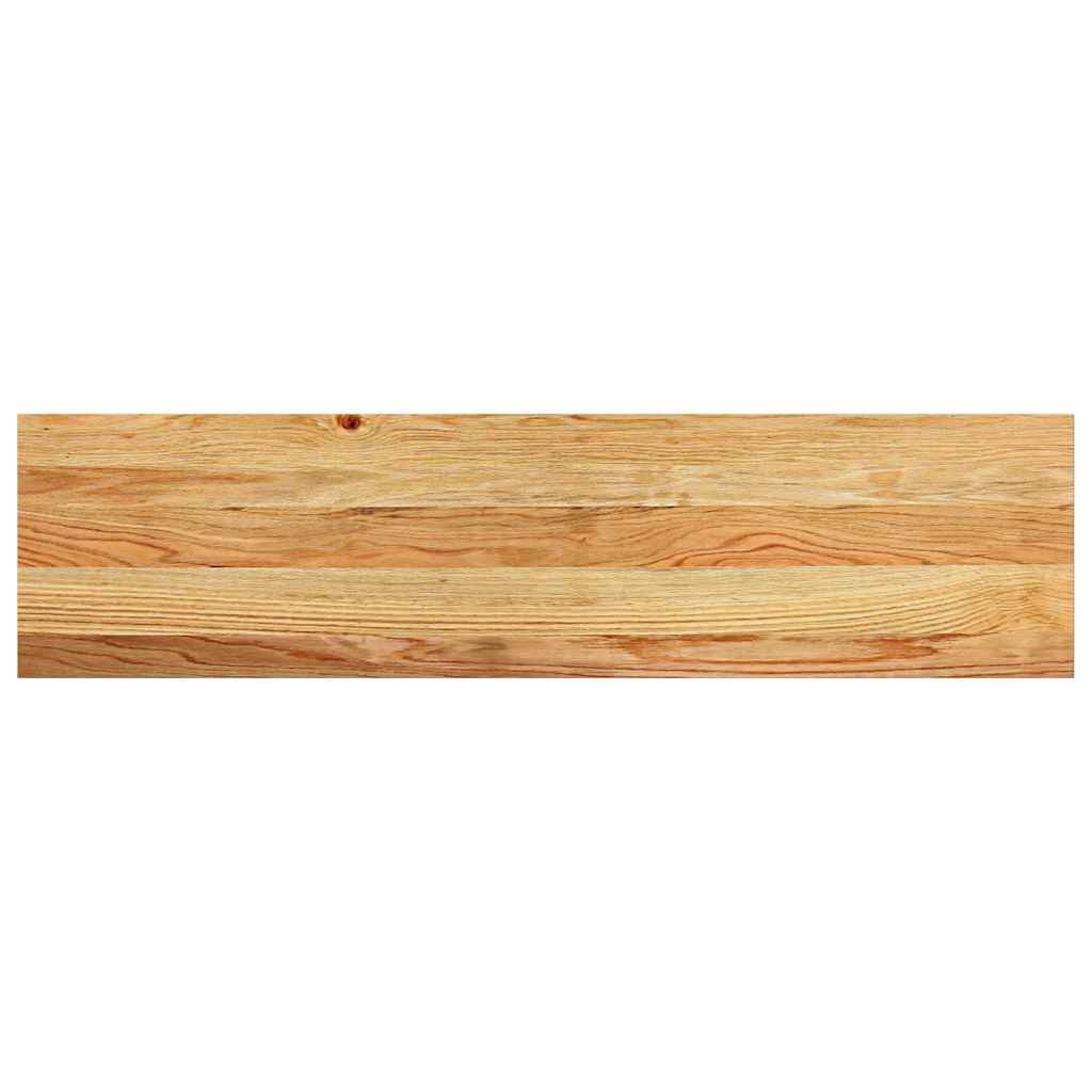 trappemåtter 16 stk. lysebrun 100x30x2 cm massivt egetræ