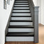 trappemåtter 8 stk. brunsort 70x25x2 cm massivt egetræ