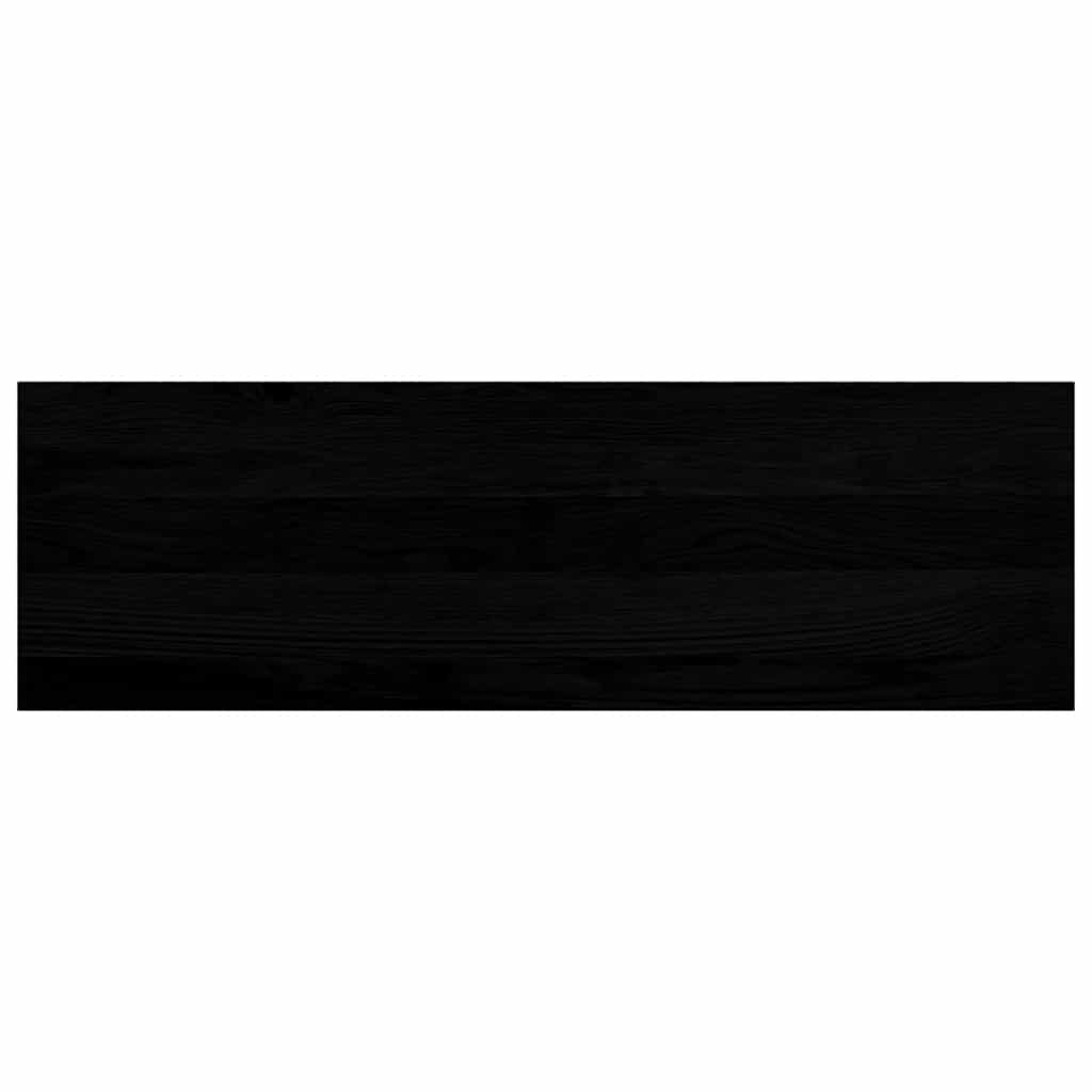 trappemåtter 8 stk. brunsort 80x25x2 cm massivt egetræ