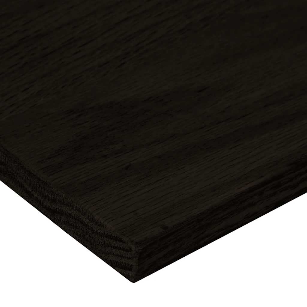 trappemåtter 12 stk. brunsort 80x25x2 cm massivt egetræ