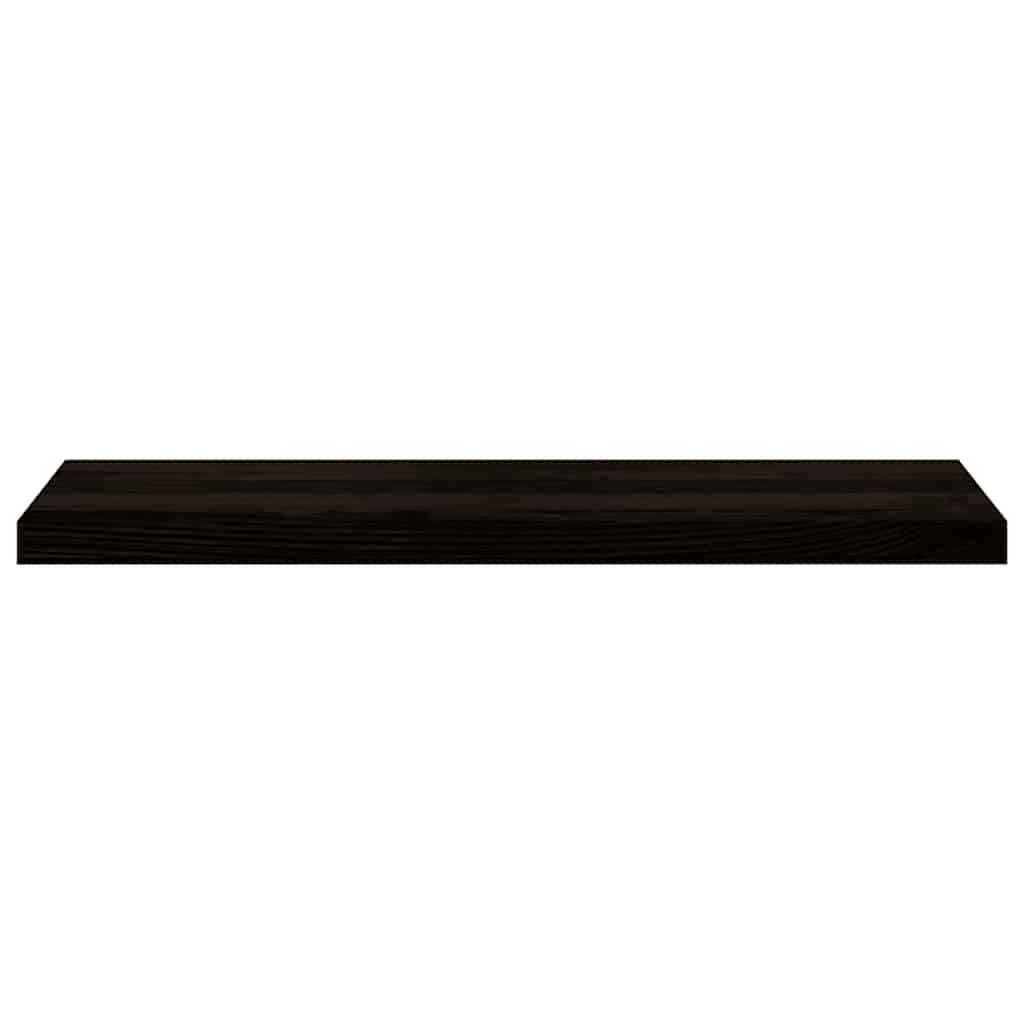 trappemåtter 12 stk. brunsort 90x25x2 cm massivt egetræ