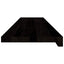 trappemåtter 12 stk. brunsort 110x25x2 cm massivt egetræ