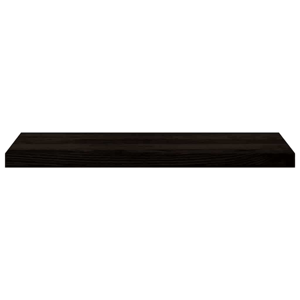 trappemåtter 12 stk. brunsort 80x30x2 cm massivt egetræ