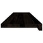trappemåtter 12 stk. brunsort 100x30x2 cm massivt egetræ