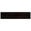 trappemåtter 12 stk. brunsort 110x30x2 cm massivt egetræ