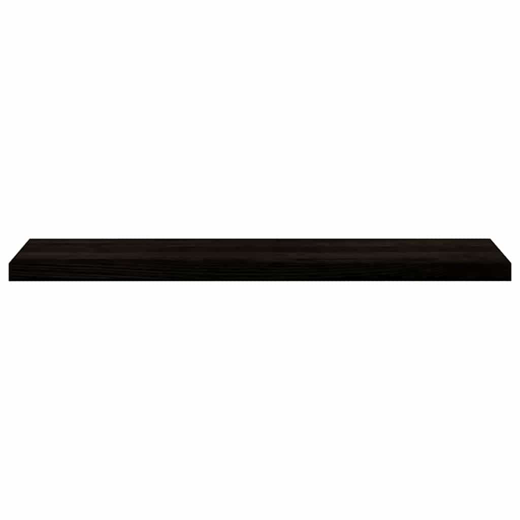 trappemåtter 12 stk. brunsort 110x30x2 cm massivt egetræ