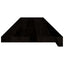 trappemåtter 12 stk. brunsort 110x30x2 cm massivt egetræ
