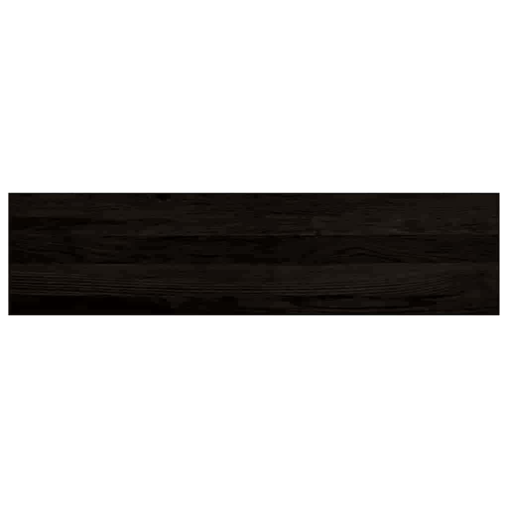 trappemåtter 16 stk. brunsort 100x25x2 cm massivt egetræ