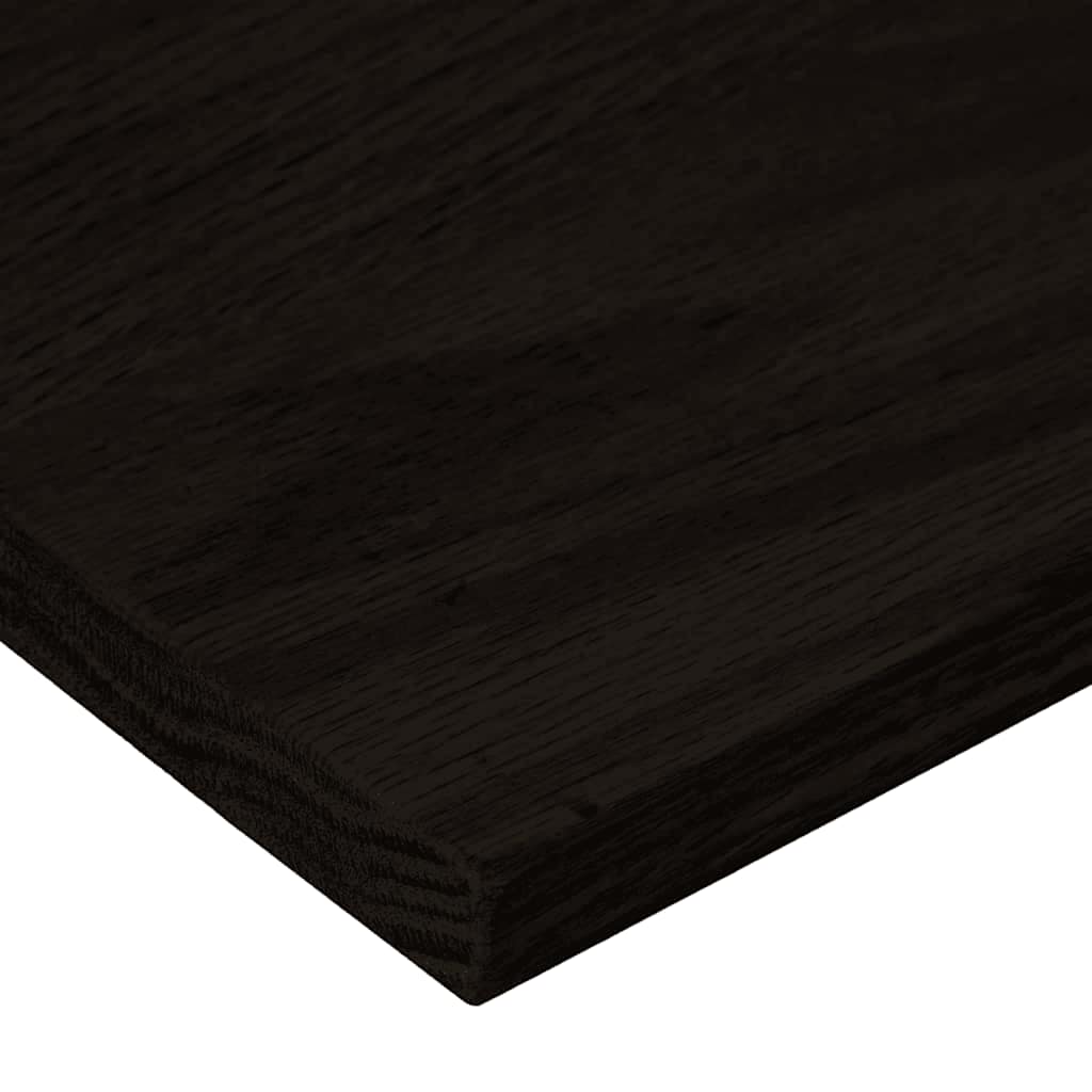 trappemåtter 16 stk. brunsort 110x25x2 cm massivt egetræ