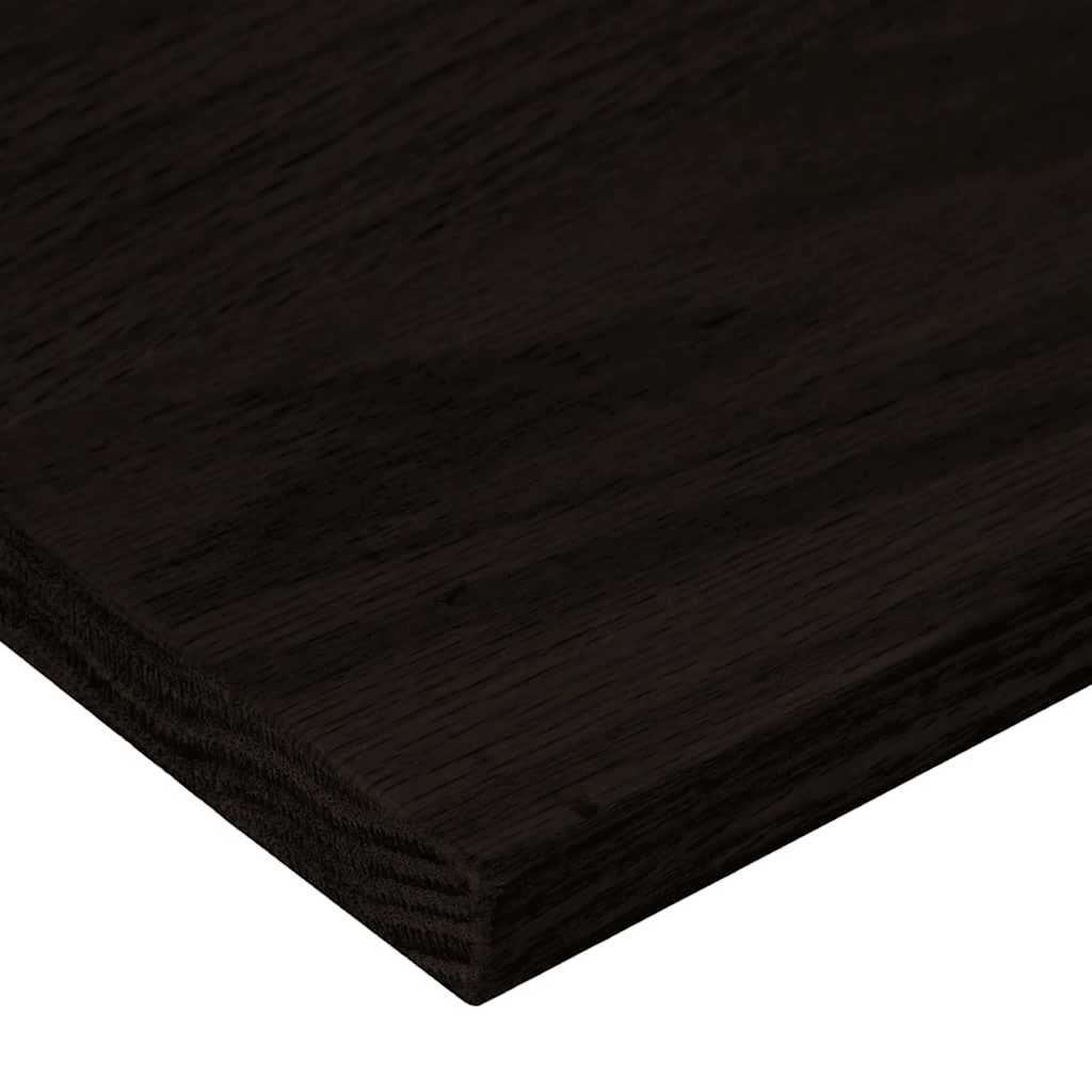 trappemåtter 16 stk. brunsort 120x25x2 cm massivt egetræ