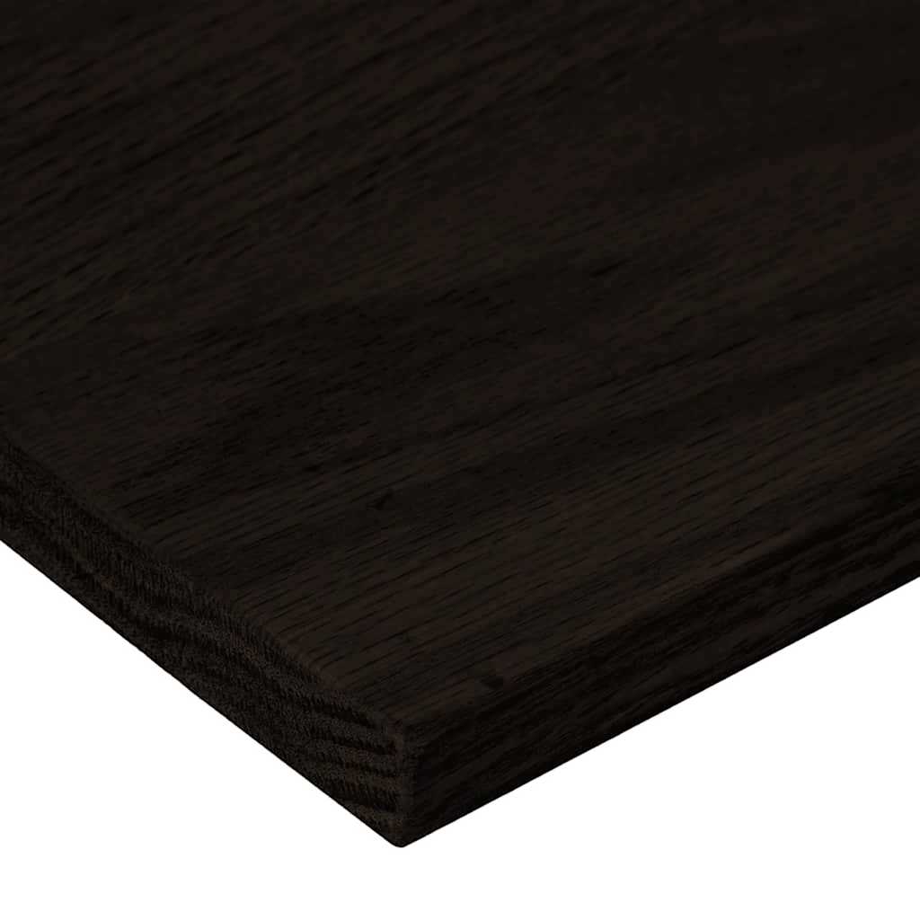 trappemåtter 16 stk. brunsort 90x30x2 cm massivt egetræ