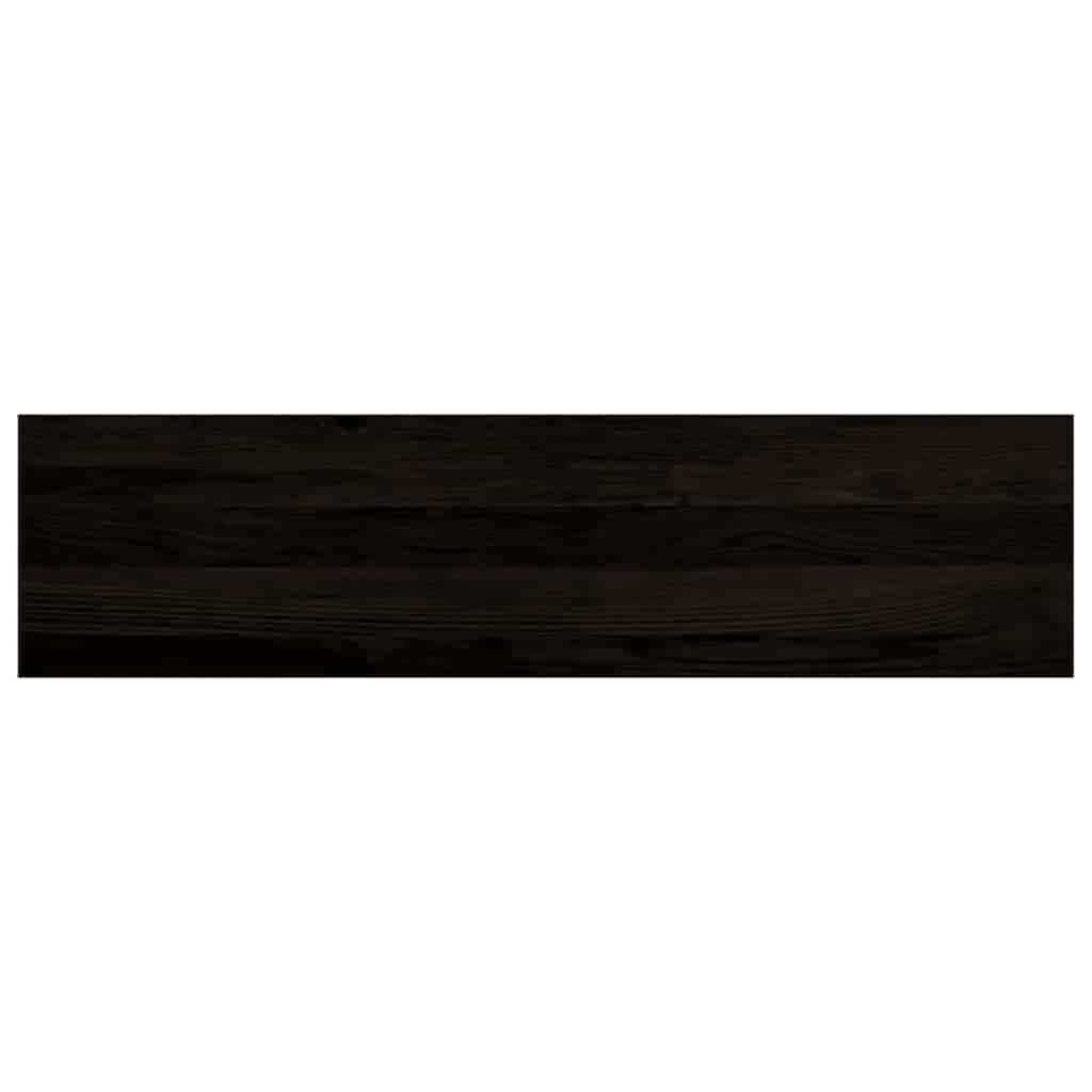 trappemåtter 16 stk. brunsort 100x30x2 cm massivt egetræ