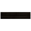 trappemåtter 16 stk. brunsort 110x30x2 cm massivt egetræ