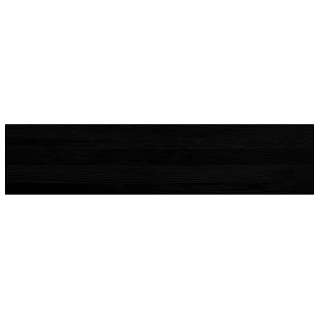 trappemåtter 20 stk brunsort 110x30x2 cm massivt egetræ