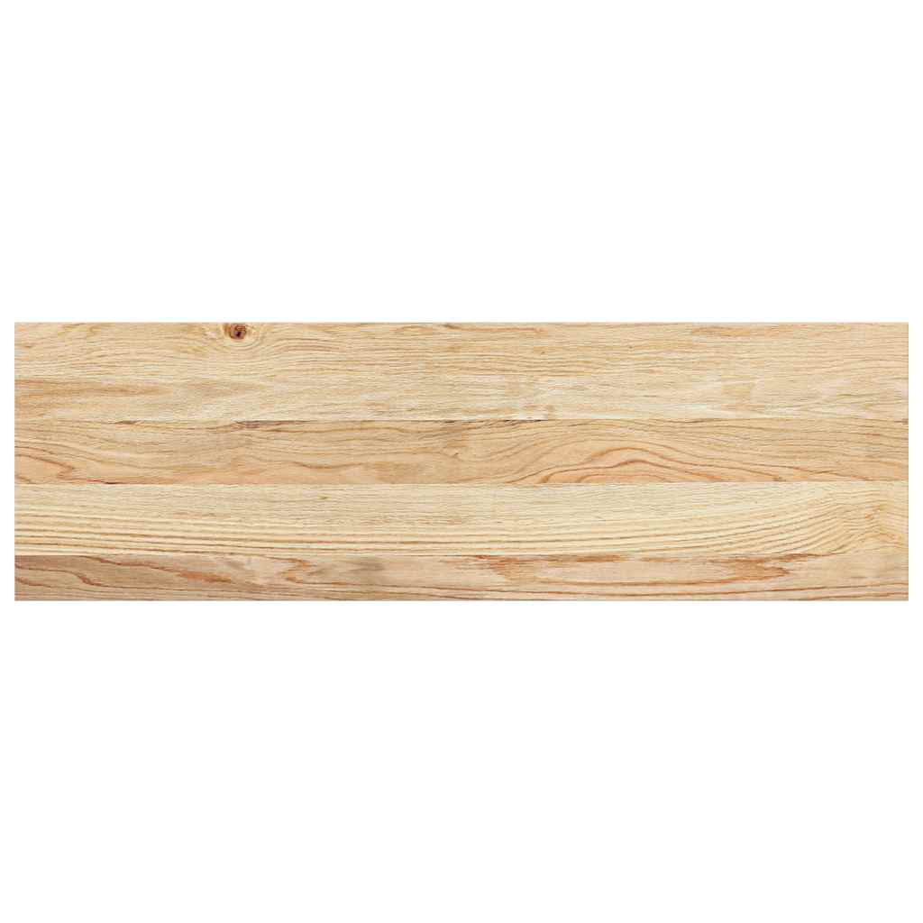 trappemåtter 2 stk ubehandlet 80x25x2 cm massivt egetræ