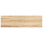 trappemåtter 2 stk ubehandlet 90x25x2 cm massivt egetræ