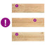 trappemåtter 2 stk ubehandlet 90x25x2 cm massivt egetræ
