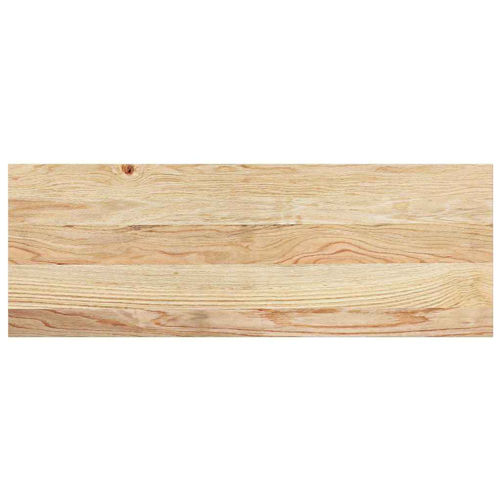 trappemåtter 2 stk ubehandlet 70x30x2 cm massivt egetræ