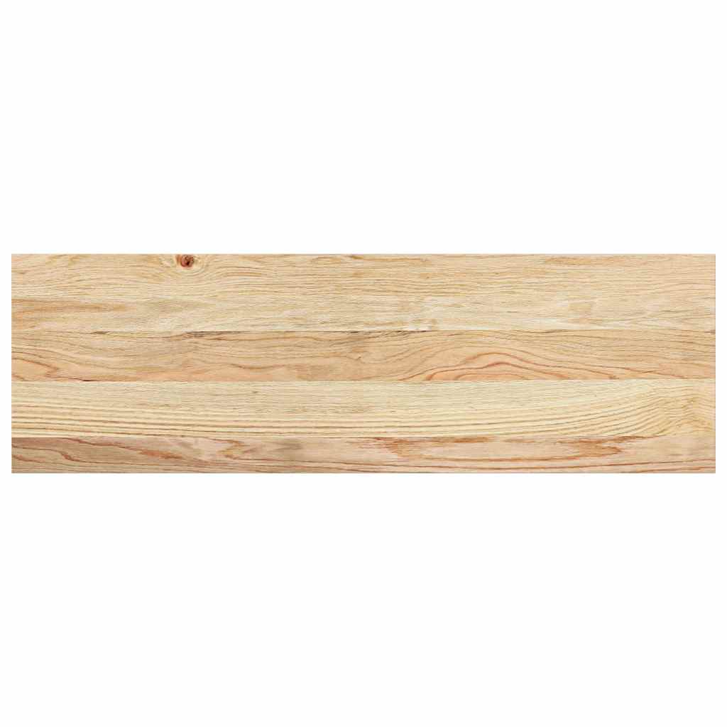 trappemåtter 2 stk ubehandlet 80x30x2 cm massivt egetræ