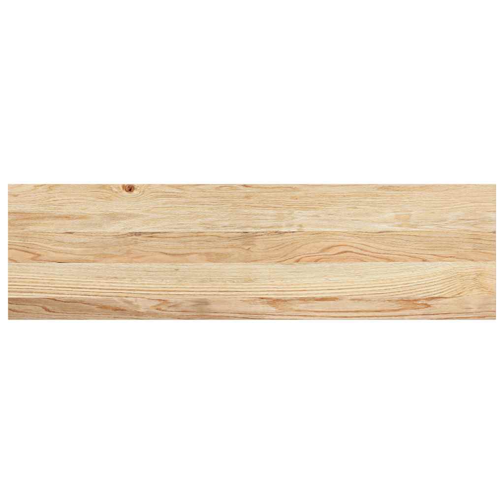 trappemåtter 2 stk ubehandlet 90x30x2 cm massivt egetræ