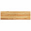trappemåtter 2 stk lysebrun 90x25x2 cm massivt egetræ
