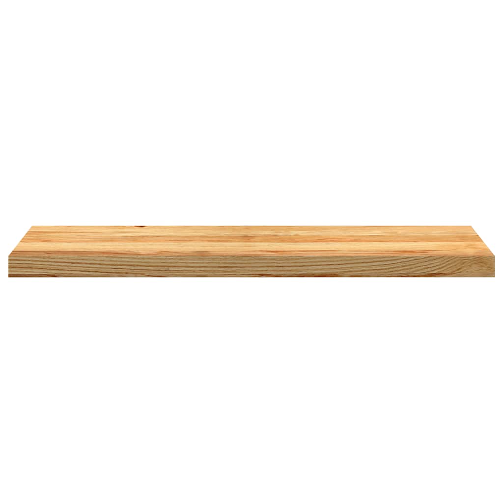 trappemåtter 2 stk lysebrun 90x25x2 cm massivt egetræ