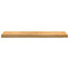 trappemåtter 2 stk lysebrun 100x30x2 cm massivt egetræ