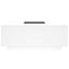 sofabord med Infinity LED-lys 100x100x40 cm hvid
