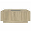 sofabord med Infinity LED-lys 100x100x40 cm sonoma-eg