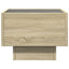sengebord med Infinity LED-lys 40x40x30 cm sonoma-eg