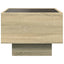 sengebord med Infinity LED-lys 40x40x30 cm sonoma-eg