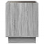 sofabord med Infinity LED-lys 50x50x50 cm grå sonoma-eg
