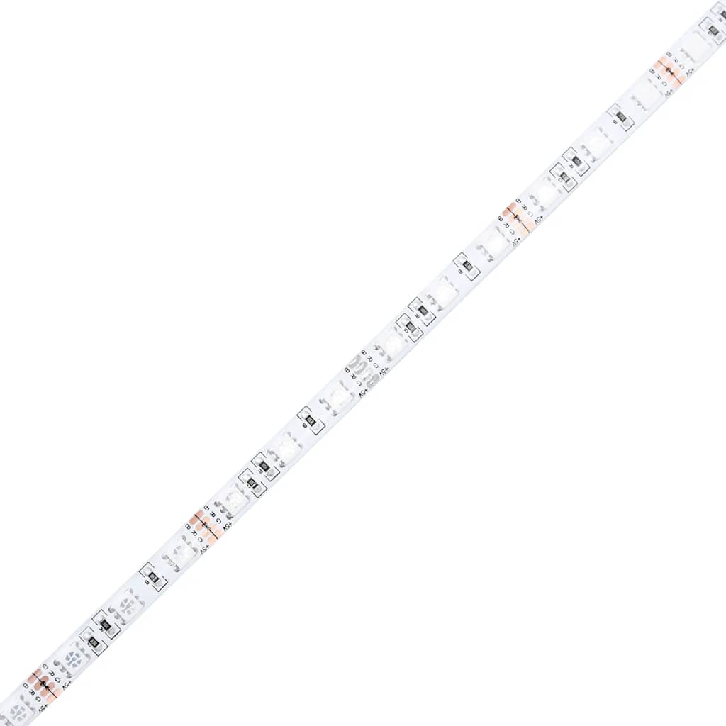 sengebord med Infinity LED-lys 40x40x51 cm sort