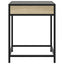 sengebord med Infinity LED-lys 40x40x51 cm sonoma-eg