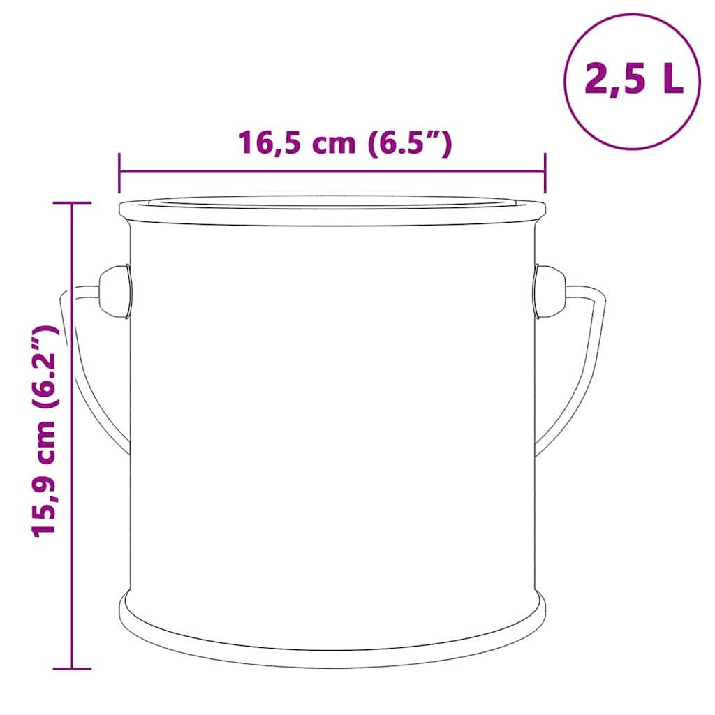 Vægmaling Grå 2,5 L Vægprint