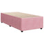 kontinentalseng med madras 90x190 cm fløjl pink
