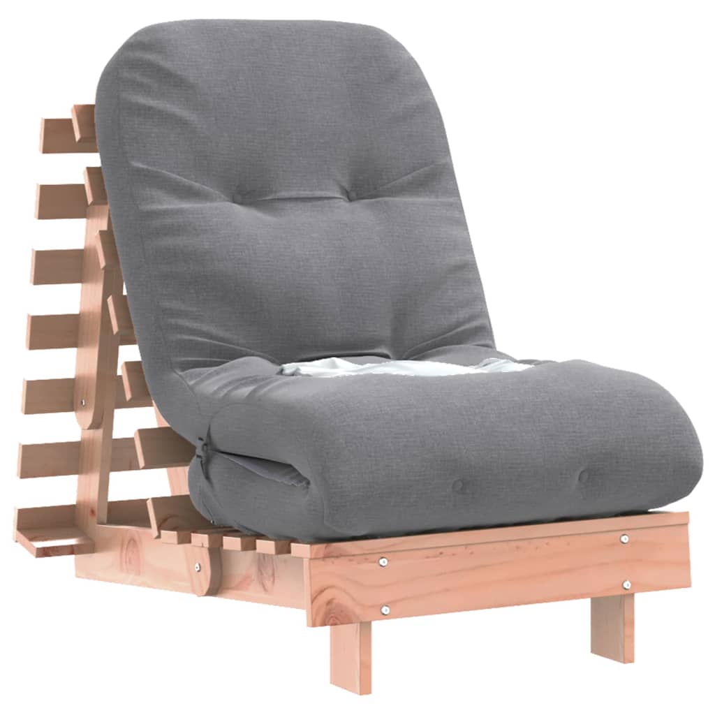 futon med madras 60x206x11 cm massivt douglasgran