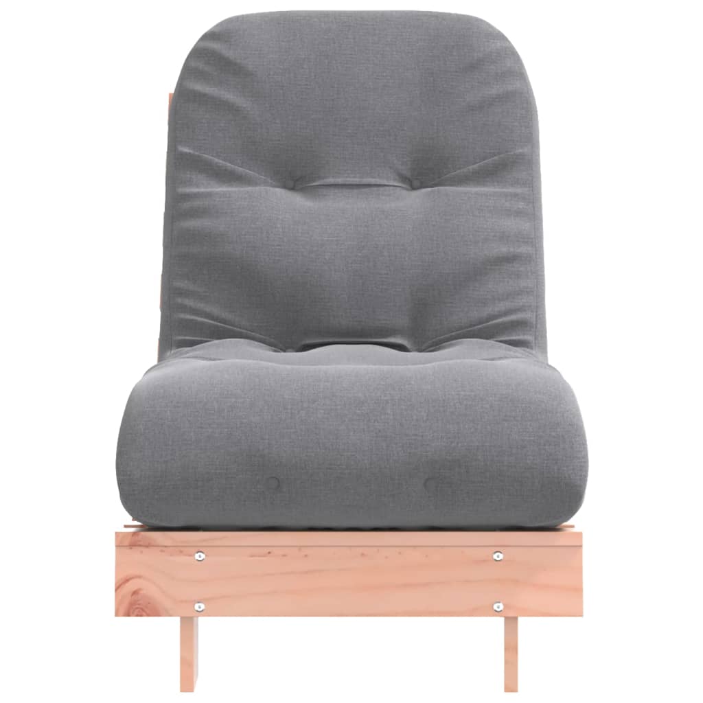 futon med madras 60x206x11 cm massivt douglasgran