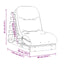 futon med madras 60x206x11 cm massivt fyrretræ